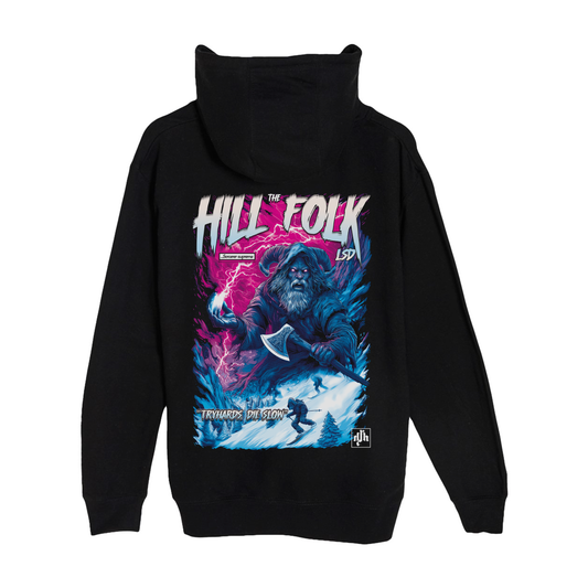 Snow God Ullr 3 pannel havyweighht hoodie