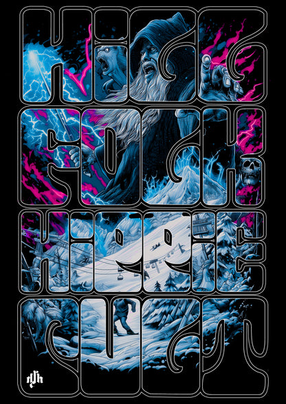 Snow God Chysh Khan 3 pannel heavyweight hoodie